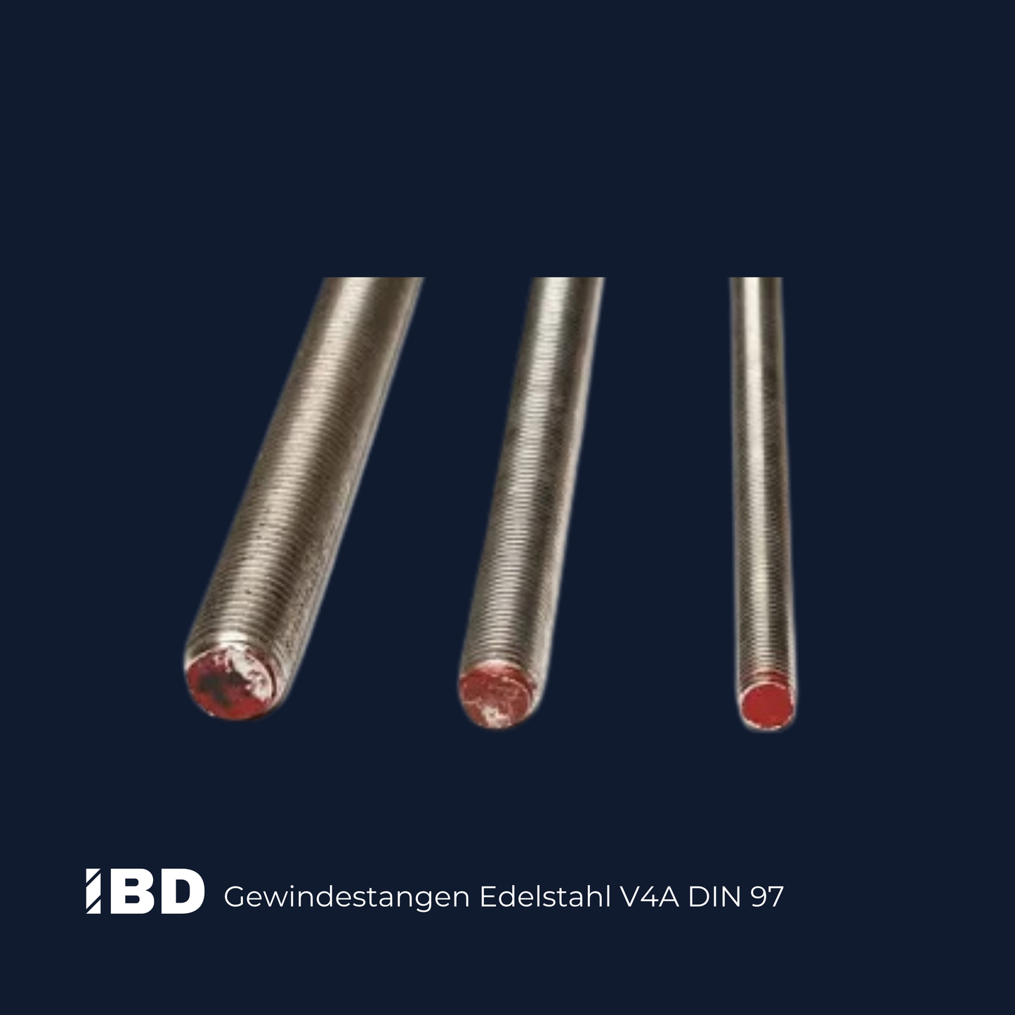 Gewindestange Edelstahl V2A und V4A DIN 976             Länge 1 Meter